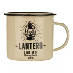 FOSCO hrnek Outdoor Lantern smaltovaný 500 ml PÍSKOVÝ