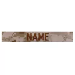 MILITARY RANGE nášivka jmenovka 3x "NAME" MARPAT DESERT