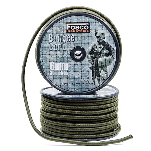 FOSCO šňůra/gumicuk ø 6 mm / 30 m BUNGEE