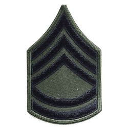 Nášivka: Hodnost US ARMY rukávová Sergeant First Class olivová | černá