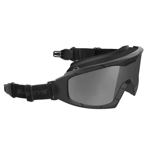 SWISS EYE brýle taktické R-TAC sada 3 skla ČERNÉ + RX adaptér + adaptér na helmu