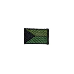 NAVYS nášivka ČR vlajka malá ZELENÁ (40mm) VELCRO