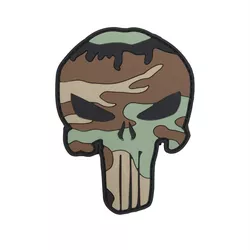 101INC nášivka PUNISHER velcro 3D plastová WOODLAND