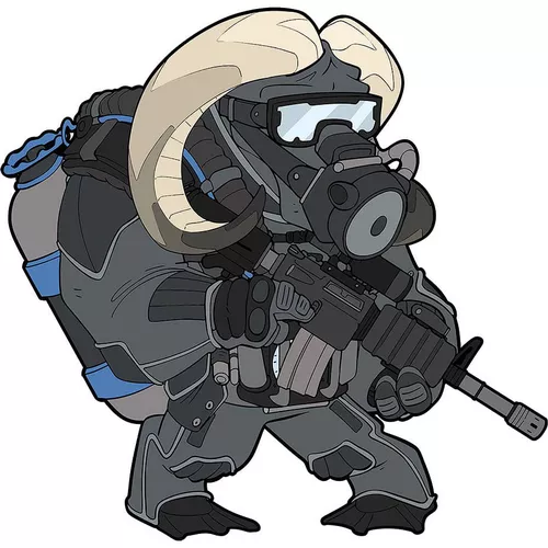 Task Force 2215 nášivka FROGMAN OX velcro