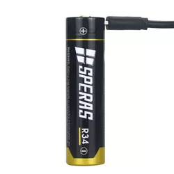 SPERAS baterie dobíjecí R34 3400 mAh micro USB typ 18650