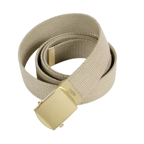 ROTHCO opasek se zlatou sponou 110 cm KHAKI