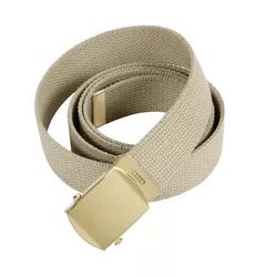 ROTHCO opasek se zlatou sponou 110 cm KHAKI
