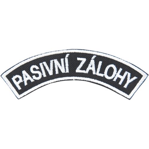 Nášivka: PASIVNÍ ZÁLOHY černá | bílá