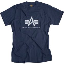 Alpha Industries Tričko  Basic T-Shirt navy 5XL