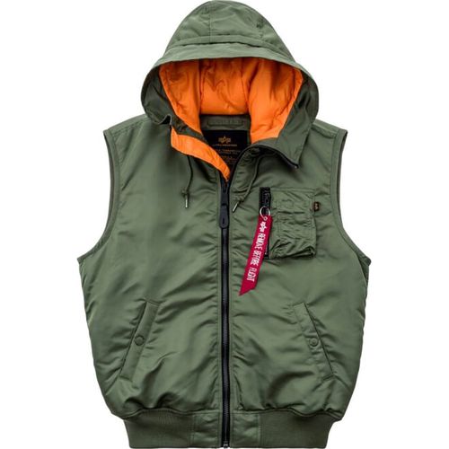 Alpha Industries Vesta  MA-1 Vest Hooded šalvějová L