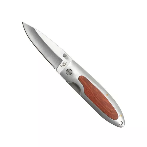 FOX Outdoor nůž zavírací střenka dřevo 16 cm HNĚDÝ