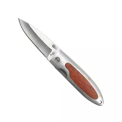 FOX Outdoor nůž zavírací střenka dřevo 16 cm HNĚDÝ