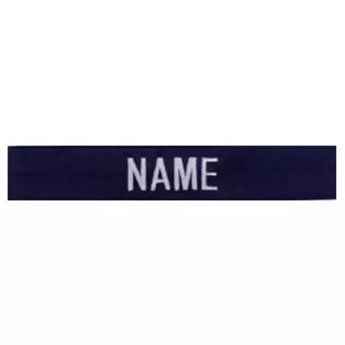 MILITARY RANGE nášivka jmenovka 3x "NAME" stríbrná niť MODRÁ