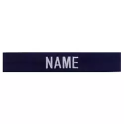 MILITARY RANGE nášivka jmenovka 3x "NAME" stríbrná niť MODRÁ