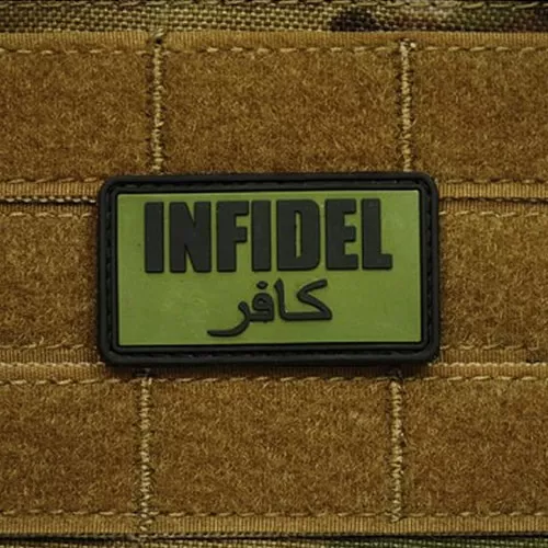 JACKETS TO GO nášivka INFIDEL plast ZELENÁ
