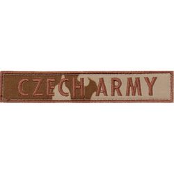 Nášivka: CZECH ARMY - jmenovka vz. 95 béžový | hnědá