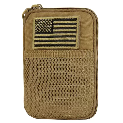 CONDOR OUTDOOR pouzdro MOLLE univerzální s vlajkou COYOTE BROWN