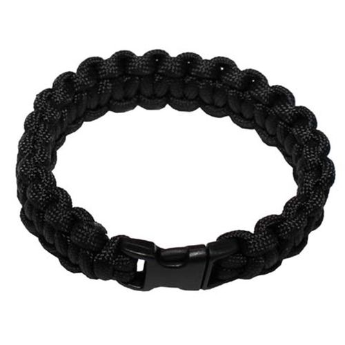 Náramek Paracord 1.9, plast. spona černý M