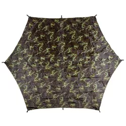 MFH plachta nepromokavá Hexagon-Tarp 3,4 x 3,1 m vz.95 Les
