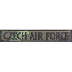 Nášivka: CZECH AIR FORCE [jmenovka] vz. 95 zelený