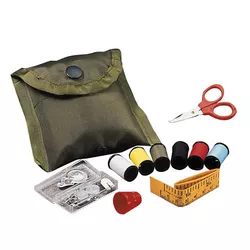 ROTHCO set šití - nůžky, nit, náprstek, knoflíky, v pouzdře