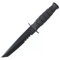 KA-BAR nůž FIGHTING/UTILITY TANTO ozubené ostří ČERNÝ