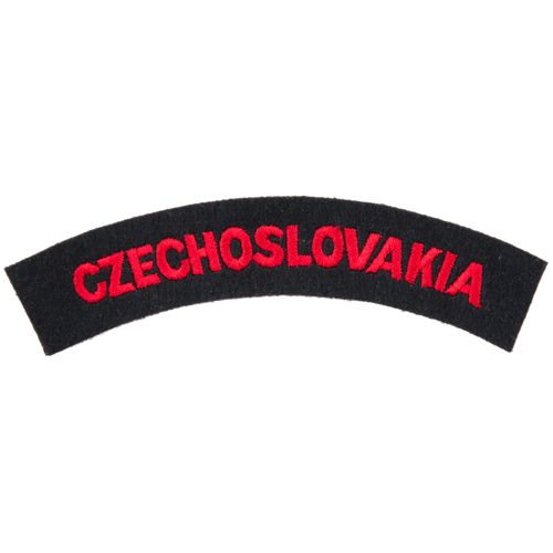 Nášivka: CZECHOSLOVAKIA černá | červená