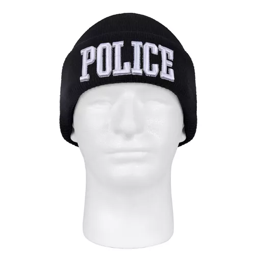 ROTHCO čepice pletená DELUXE 3D POLICE ČERNÁ