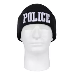 ROTHCO čepice pletená DELUXE 3D POLICE ČERNÁ