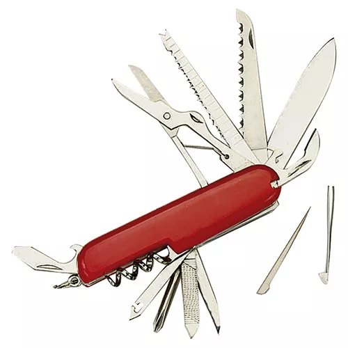 ROTHCO nůž zavírací RED SWISS ARMY 14 funkcí