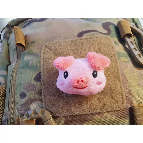 JACKETS TO GO nášivka PINKI SMILE velcro PLYŠOVÁ