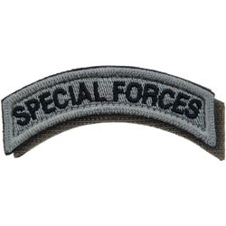 Nášivka: SPECIAL FORCES - oblouček šedá | černá