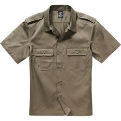 Brandit Košile US Hemd 1/2 olivová XL