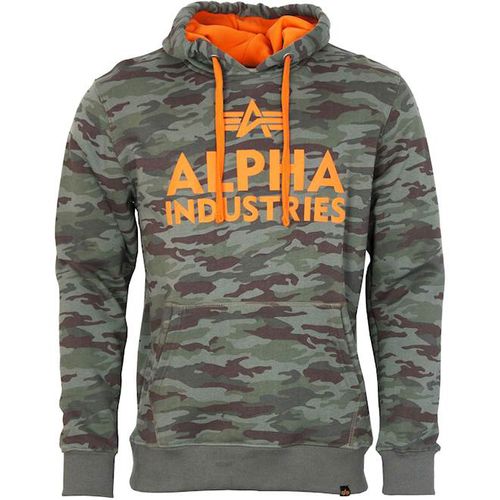 Alpha Industries Mikina  Foam Print Hoody woodland M