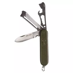 MIL-TEC nůž kapesní zavírací ŠPANĚLSKÝ armádní ZELENÝ