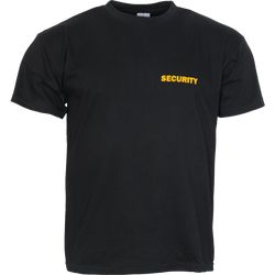 Tričko SECURITY s nápisem černé XL