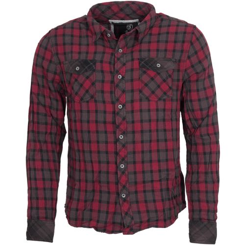 Brandit Košile Check Shirt Duncan 1/1 červená | hnědá XL