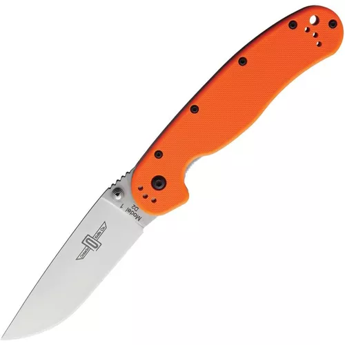 Ontario Knife Company nůž zavírací RAT I čepel D2 ORANŽOVÝ