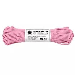ROTHCO šňůra PARACORD nylon 550LB ø 4 mm / 30 m RŮŽOVÁ