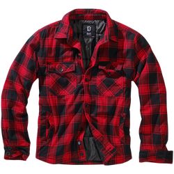 Brandit Bunda Lumberjacket červená | černá XXL