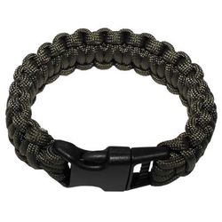 Náramek Paracord 2.3, plast. spona zelený M