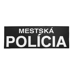 NAVYS nášivka MESTSKÁ POLÍCIA velká velcro ČERNÁ
