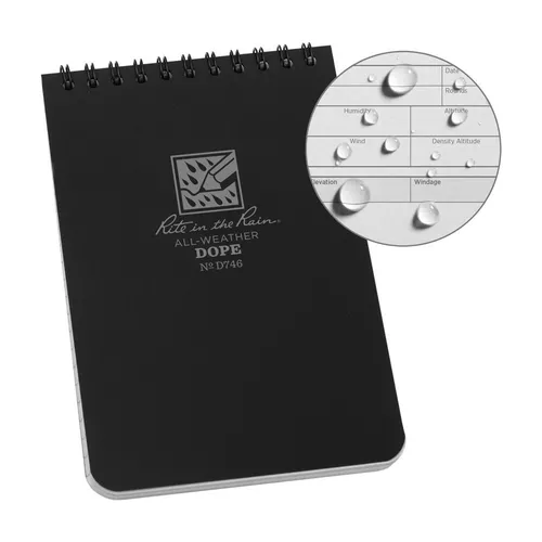 RITE IN THE RAIN blok D.O.P.E LOGBOOK voděodolný ČERNÝ