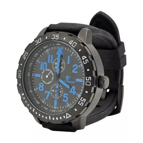 Smith & Wesson hodinky CALIBRATOR s gumovým řemínkem MODRÉ