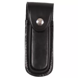 FOX Outdoor pouzdro na zavírací nůž kožené 13cm ČERNÉ