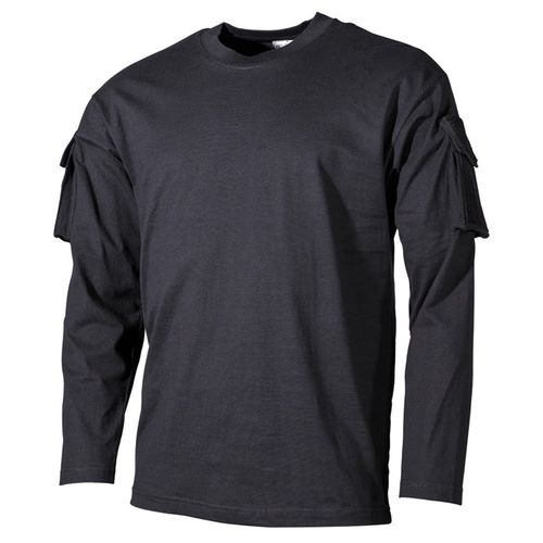 Tričko US T-Shirt s kapsami na rukávech 1/1 černé S