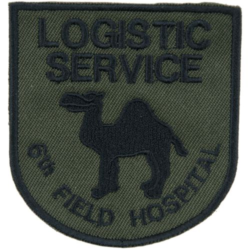 Nášivka: LOGISTIC SERVICE 6th F.H. olivová | černá