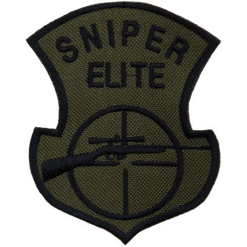 Nášivka: Sniper Elite olivová | černá