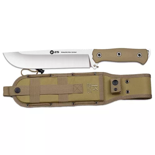K25 nůž s pevnou čepelí G10/CNC s pouzdrem COYOTE