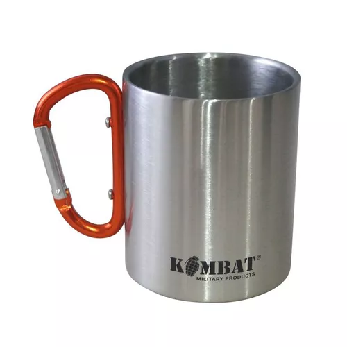KOMBAT hrnek CARABINER dvoustěnný NEREZ OCEL